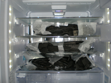 冷蔵庫の中の竹炭
